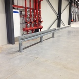 Beschermingsrail Type B 1-hoog 750mm op voetplaat