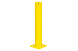 Rammschutzpoller 114x3,6x750 mm. auf Fußplatte gelb