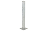 Rammschutzpoller 114x3,6x1000 mm. auf Fußplatte.