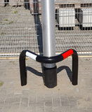 Baumschutzbügel Typ V rund 90 mm. Beschichtet