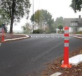 Flexpoller überfahrbar - Orange-Weiß -80 H 750