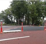 Flexpoller überfahrbar - Orange-Weiß -80 H 750