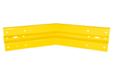 Eckwinkel innen 45° Gelb B-Profil für Leitplanken w.l. 538 mm